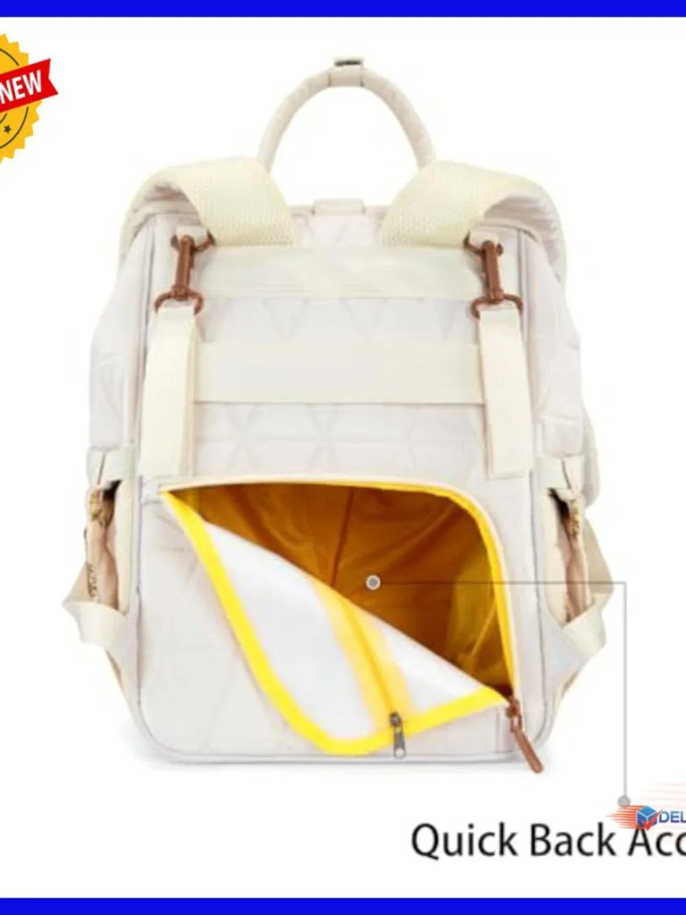 Western Style Diaper Backpack with Insulated Pockets and Changing Pad